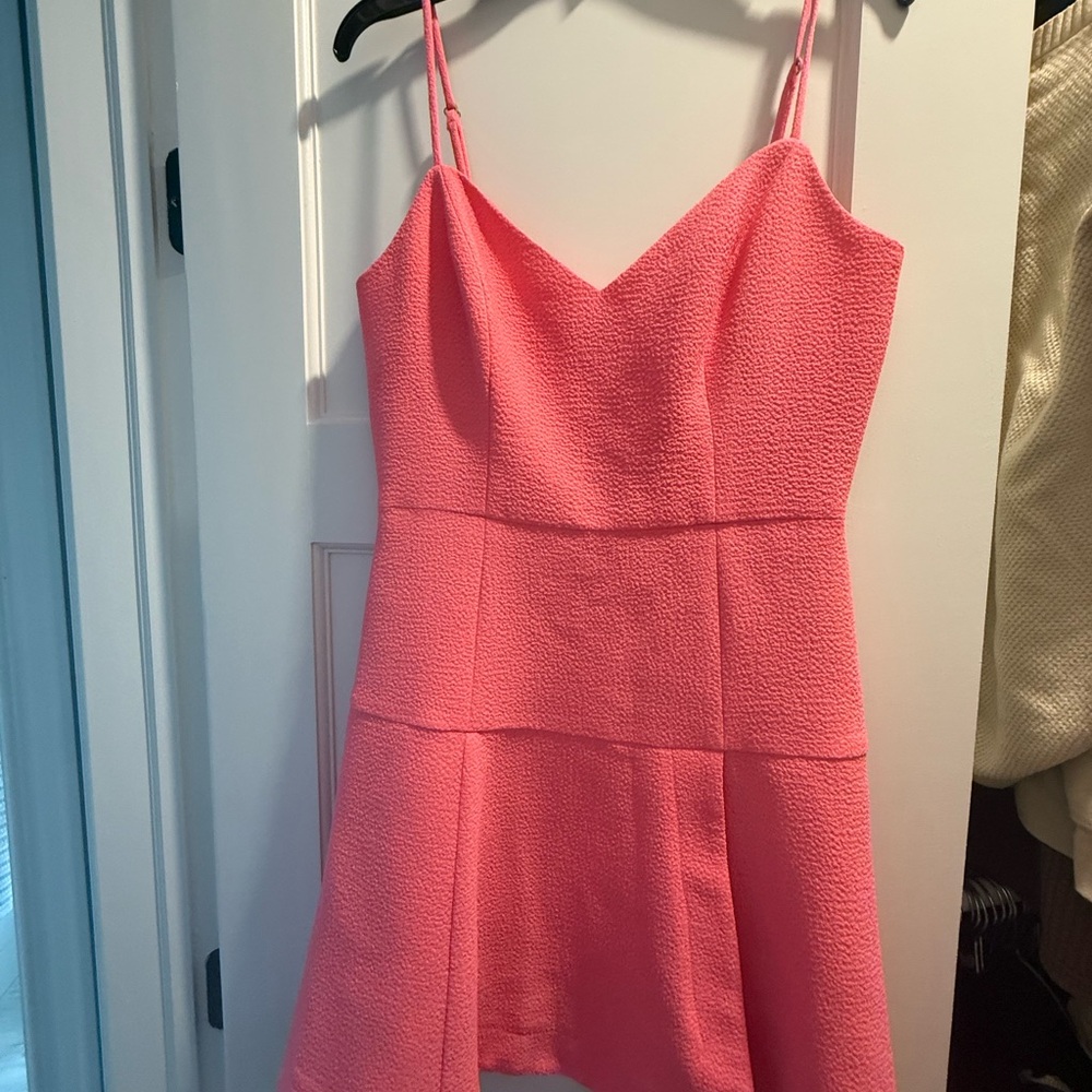 Black Halo hot pink mini dress